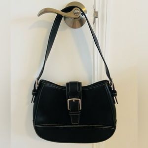 Vintage Black Coach shoulder bag